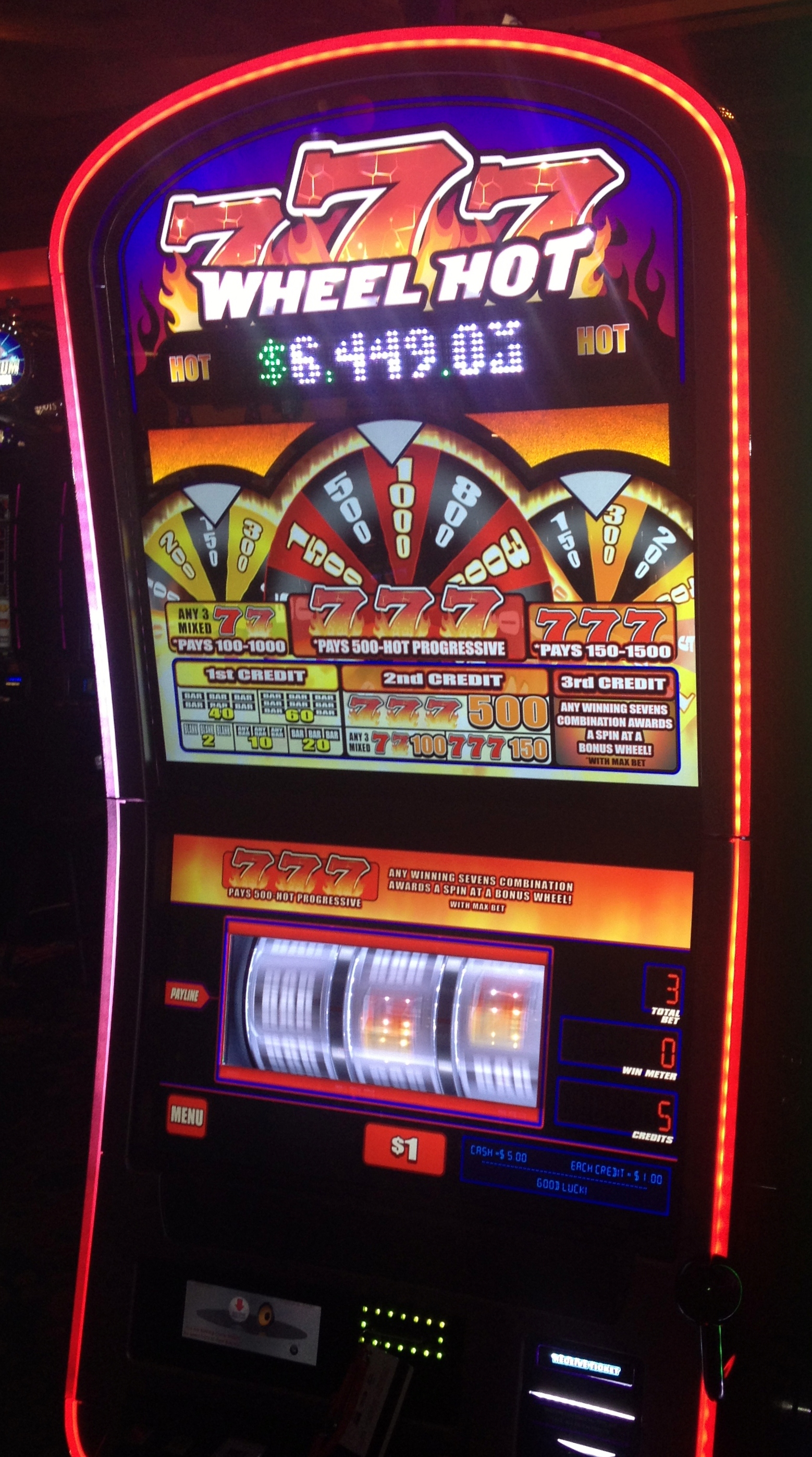 Red screen slot machines in california