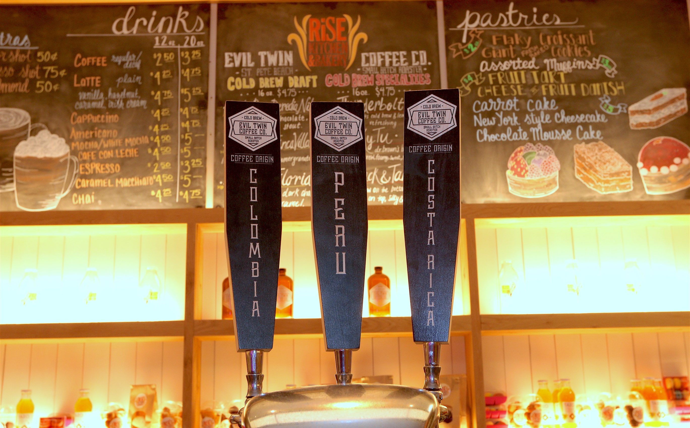 On Tap Evil Twin Coffee Now Offered At Rise Kitchen And Bakery